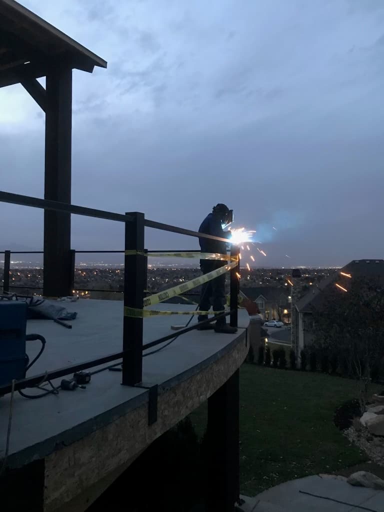 TJW Contractor custom metal railing and staircase